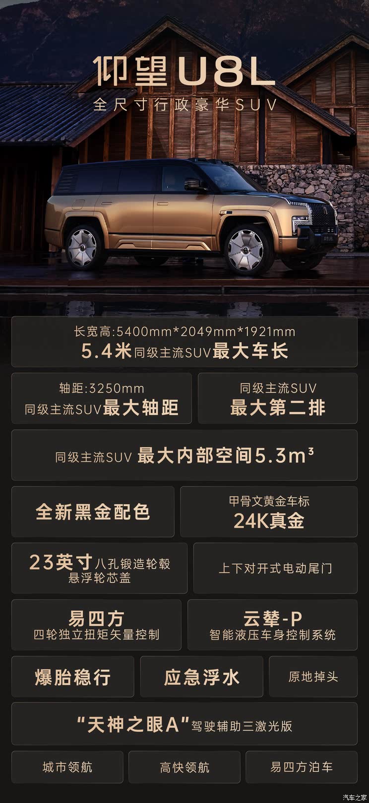 全新雷克萨斯ES/极氪9X/仰望U8L等 2025上海车展新车汇总（下）
