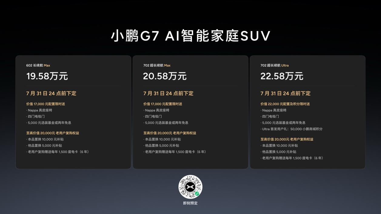 小鹏G7上市全球首款L3级算力AI汽车引领智能出行新纪元