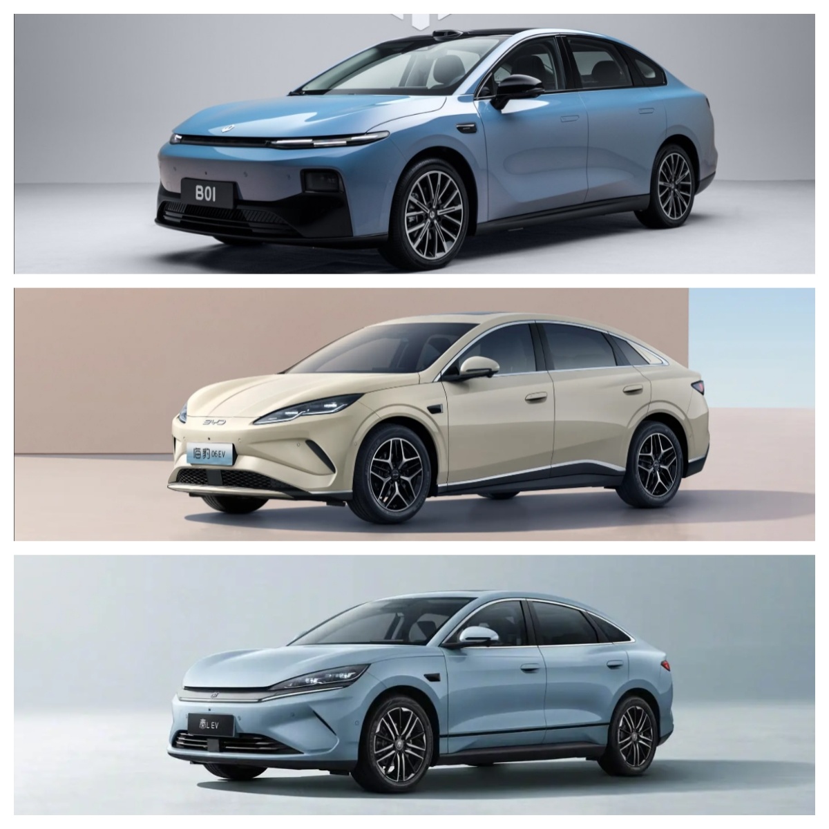 零跑B01、秦L EV、海豹06 EV深度对比,谁值得选