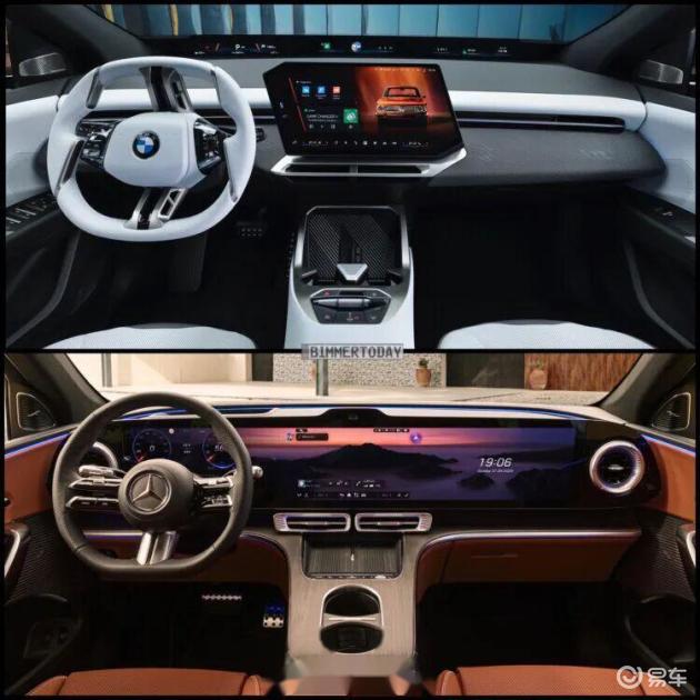 新款宝马iX3 vs 奔驰CLC纯电，外观升级，心动推荐